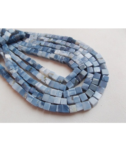 Blue Indian Opal Smooth Cube,Box,Cuboid Shape Beads 16Inch Strand 5MM Approx Wholesale Price,New Arrival (pme)CB1 | Save 33% - Rajasthan Living