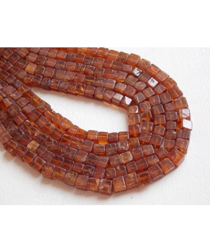 Natural Hessonite Garnet Smooth Cubes,Box Shape Bead,16Inch Strand 5MM Approx,Wholesaler,Supplies,New Arrivals PME-CB1 | Save 33% - Rajasthan Living 3