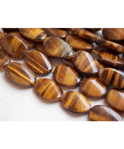 Tiger Eye Smooth Tumble,Fancy,Oval Beads,Nuggets,Loose Stone, 16Inch 20X10To15X10MM Approx Wholesaler Supplies (pme)TU5 | Save 33% - Rajasthan Living 5