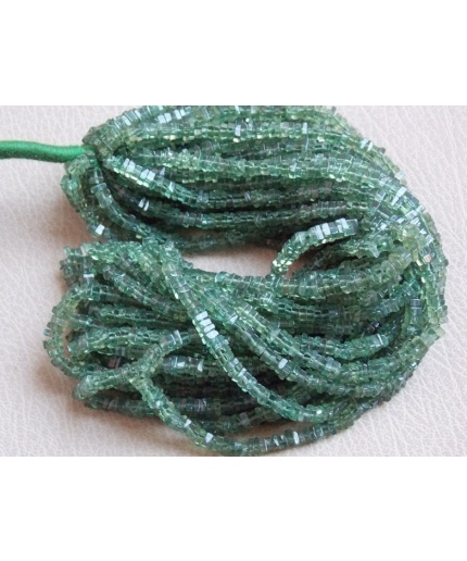 Green Apatite Smooth Heishi,Square,Cushion Shape Bead,16Inch Strand 4MM Approx,Wholesale Price,New Arrival PME(H2) | Save 33% - Rajasthan Living