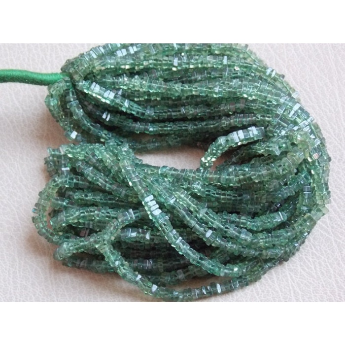 Green Apatite Smooth Heishi,Square,Cushion Shape Bead,16Inch Strand 4MM Approx,Wholesale Price,New Arrival PME(H2) | Save 33% - Rajasthan Living 5