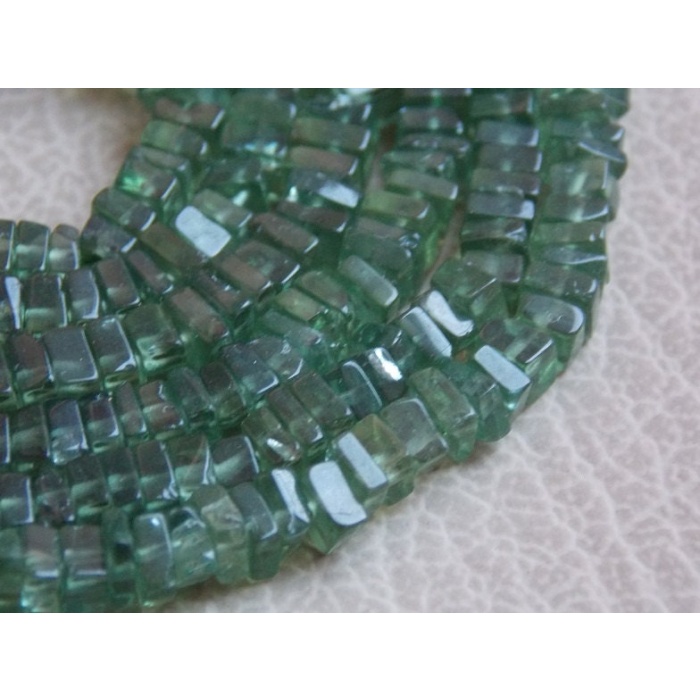 Green Apatite Smooth Heishi,Square,Cushion Shape Bead,16Inch Strand 4MM Approx,Wholesale Price,New Arrival PME(H2) | Save 33% - Rajasthan Living 6