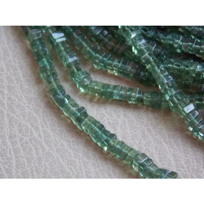 Green Apatite Smooth Heishi,Square,Cushion Shape Bead,16Inch Strand 4MM Approx,Wholesale Price,New Arrival PME(H2) | Save 33% - Rajasthan Living 7