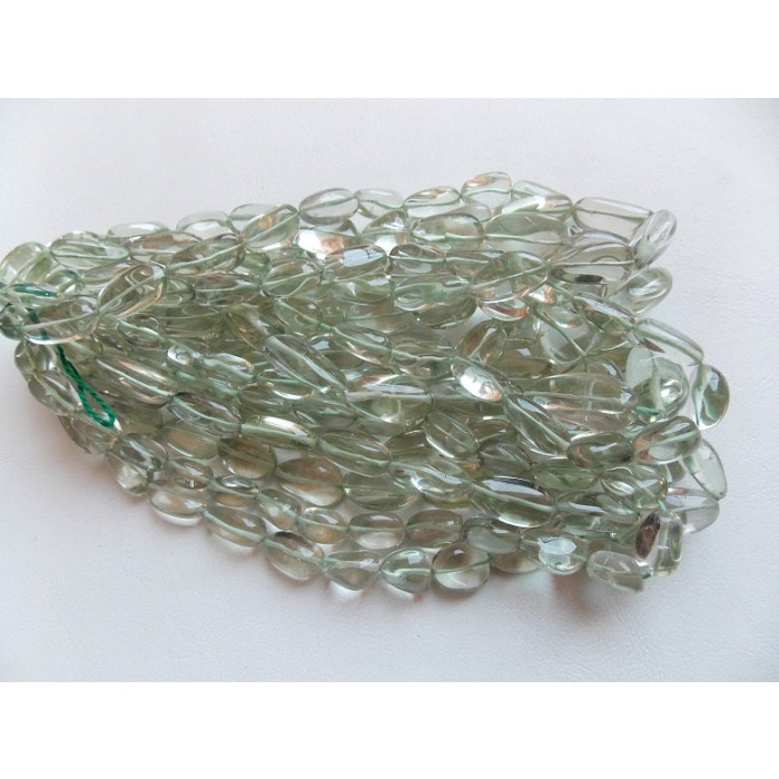 Natural Green Amethyst Smooth Tumble,Nugget,Loose Stone,Handmade 14Inch Strand 15X10To10X8MM Approx Wholesaler,Supplies (pme)TU1 | Save 33% - Rajasthan Living 8