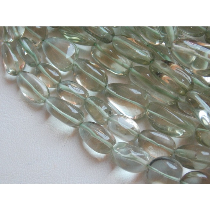 Natural Green Amethyst Smooth Tumble,Nugget,Loose Stone,Handmade 14Inch Strand 15X10To10X8MM Approx Wholesaler,Supplies (pme)TU1 | Save 33% - Rajasthan Living 6