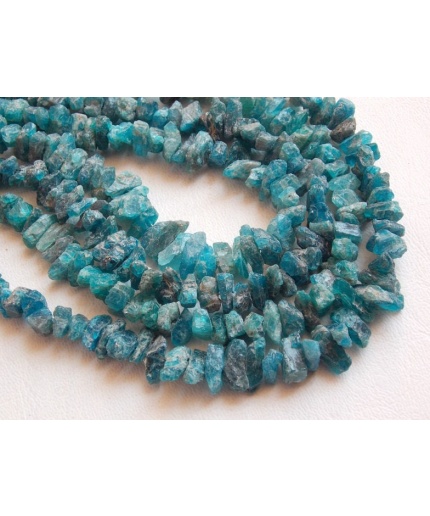 Neon Blue Apatite Natural Rough Bead,Chip,Uncut,Nugget,Anklet,10Inch Strand 8X6To4X3MM Approx,Wholesale Price,New Arrival RB5 | Save 33% - Rajasthan Living 3