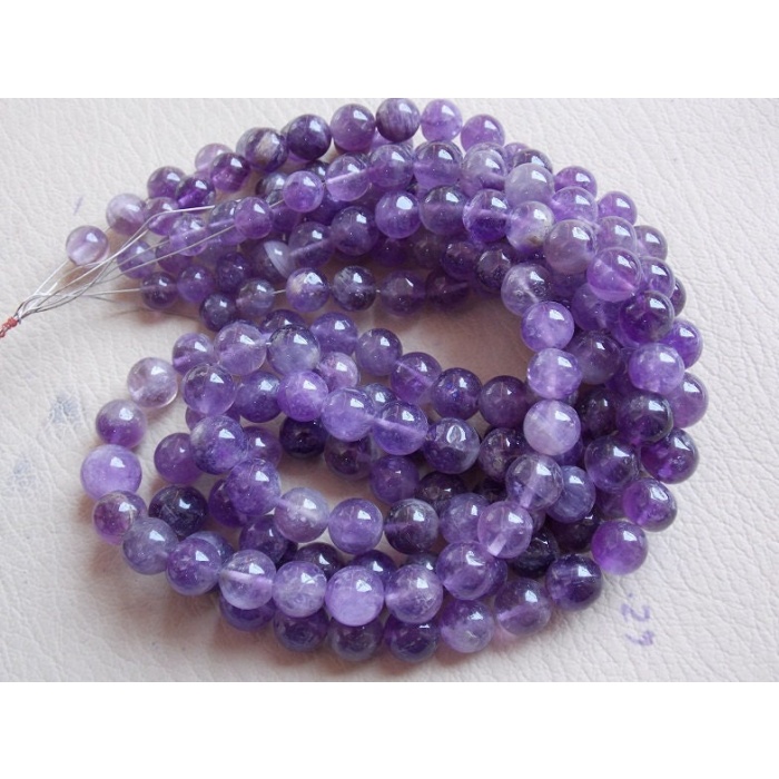 Natural Amethyst Smooth Sphere Ball Bead,Roundel,Round,14 Inch Strand,Wholesale Price,New Arrival B9 | Save 33% - Rajasthan Living 5