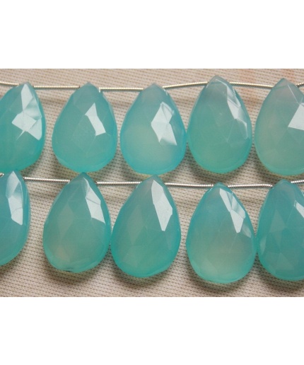 25X16MM,Aqua Blue Chalcedony Faceted Teardrop,Drop,Earrings Pair,Handmade,Loose Stone,Wholesale Price,New Arrival,PME-CY2 | Save 33% - Rajasthan Living