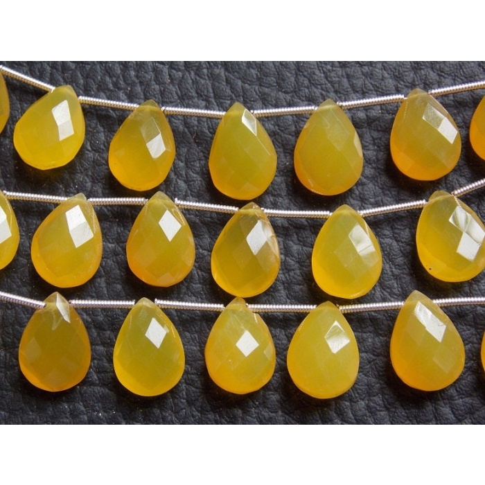 Yellow Chalcedony Faceted Teardrop,Drop,Loose Stone,Handmade,For Making Jewelry,Earring Pair,Wholesaler,Supplies 14X10MM Approx (pme)CY2 | Save 33% - Rajasthan Living 8