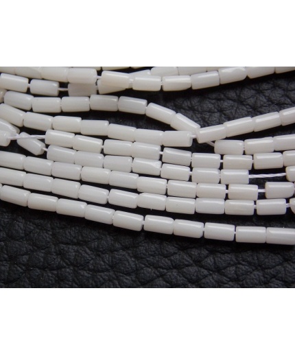 White Coral Smooth Tubes,Drum,Cylinder Bead,Loose Stone,For Making Jewelry,Wholesaler,Supplies 16Inch 4X2MM Approx 100%Natural BK(CR2) | Save 33% - Rajasthan Living 3