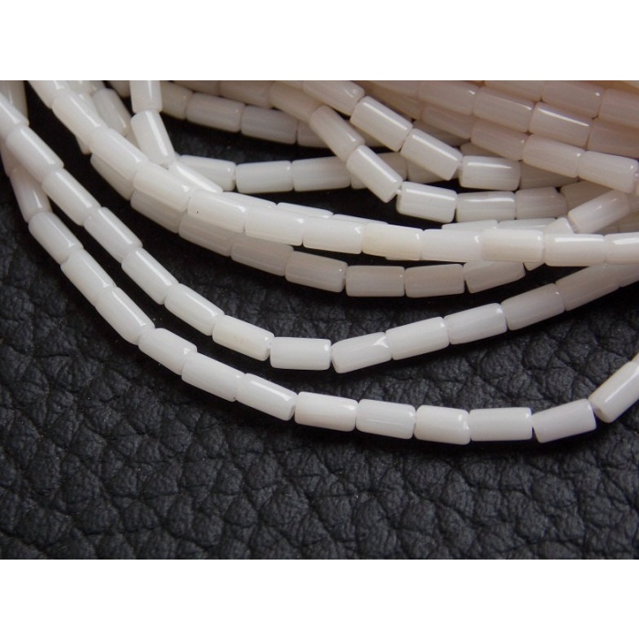 White Coral Smooth Tubes,Drum,Cylinder Bead,Loose Stone,For Making Jewelry,Wholesaler,Supplies 16Inch 4X2MM Approx 100%Natural BK(CR2) | Save 33% - Rajasthan Living 7