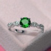 3.20Ct Round Cut Green Peridot Solitaire Engagement Ring 925 Sterling Silver Ring | Save 33% - Rajasthan Living 9