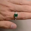 Engagement Ring 5 Carat Natural Emerald Gemstone Ring May Birthstone Ring Emerald Cut Natural Green Gemstone Ring Sterling Silver Ring | Save 33% - Rajasthan Living 9