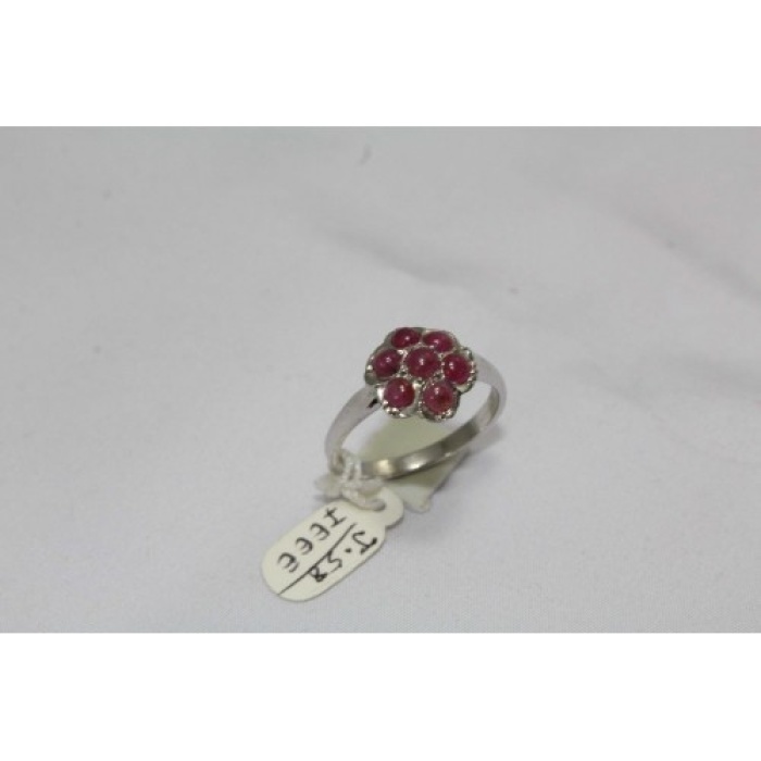 925 Sterling Women Silver Ring Real Cabochon Ruby Gemstones | Save 33% - Rajasthan Living 7