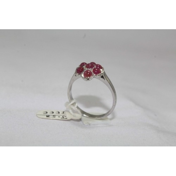 925 Sterling Women Silver Ring Real Cabochon Ruby Gemstones | Save 33% - Rajasthan Living 8