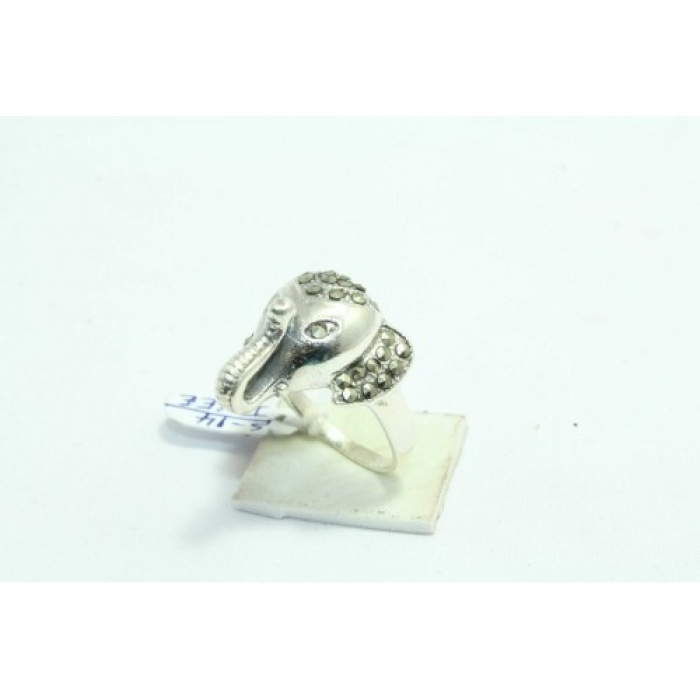 925 Sterling Silver Women’s Ring With Marcasites Stone Elephant Face | Save 33% - Rajasthan Living 6