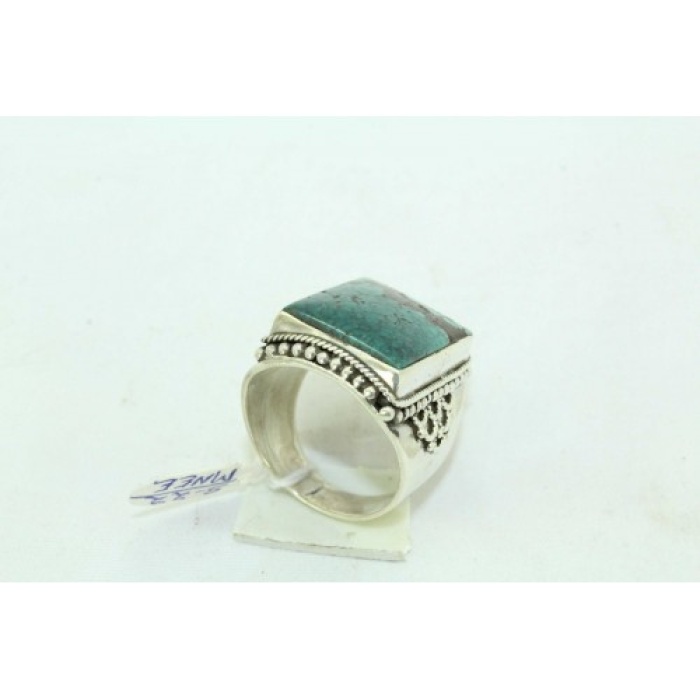 925 Sterling Silver Unisex Turquoise Stone Oxidised Polish | Save 33% - Rajasthan Living 7