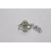 Hallmarked 925 Sterling Silver Ring Real Green Emerald & Diamonds | Save 33% - Rajasthan Living 12