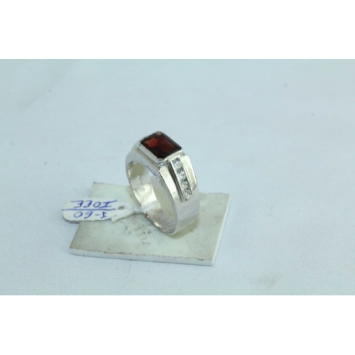 925 Sterling Silver Women’s Ring Natural Garnet And Zircon Stone | Save 33% - Rajasthan Living 6