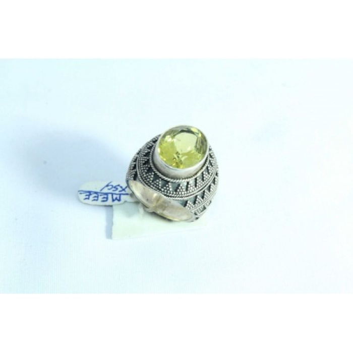 925 Sterling Silver Golden Topaz Stone Oxidised Polish | Save 33% - Rajasthan Living 5