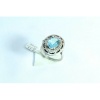 925 Sterling Silver Blue Topaz StoneOxidised Polish | Save 33% - Rajasthan Living 12