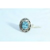 925 Sterling Silver Blue Topaz StoneOxidised Polish | Save 33% - Rajasthan Living 16