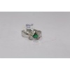 Hallmarked 925 Sterling Silver Ring With Real Green Emerald & Diamonds | Save 33% - Rajasthan Living 18