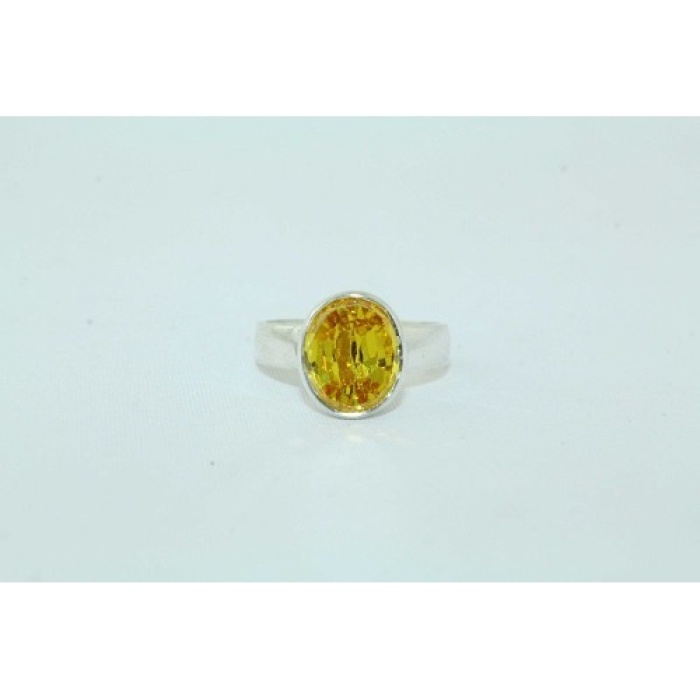 925 Sterling Silver Yellow Cubic Zirconia Zircon Stone | Save 33% - Rajasthan Living 6