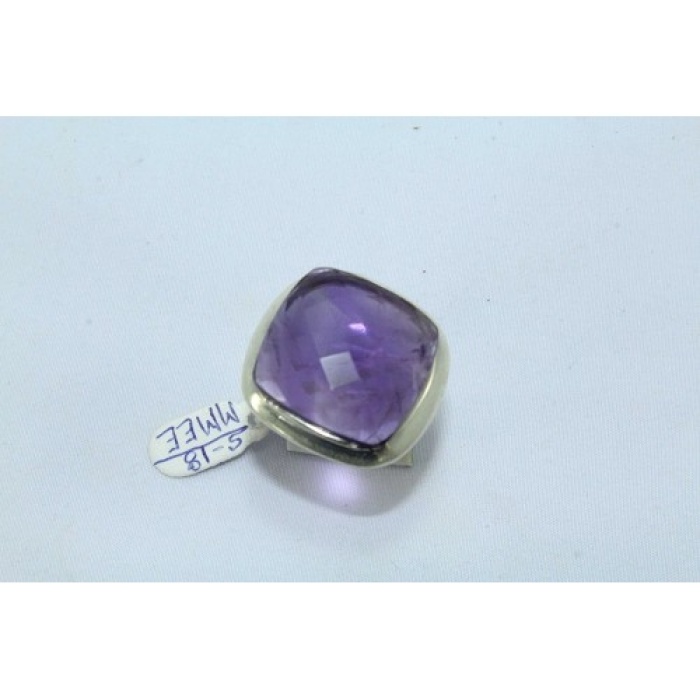 925 Sterling Silver Women’s Ring Real Chess Cut Amethyst Stone | Save 33% - Rajasthan Living 6