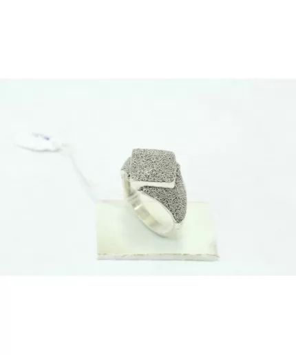 Handmade 925 Sterling Silver Unisex Ring Oxidized Polish Textured | Save 33% - Rajasthan Living