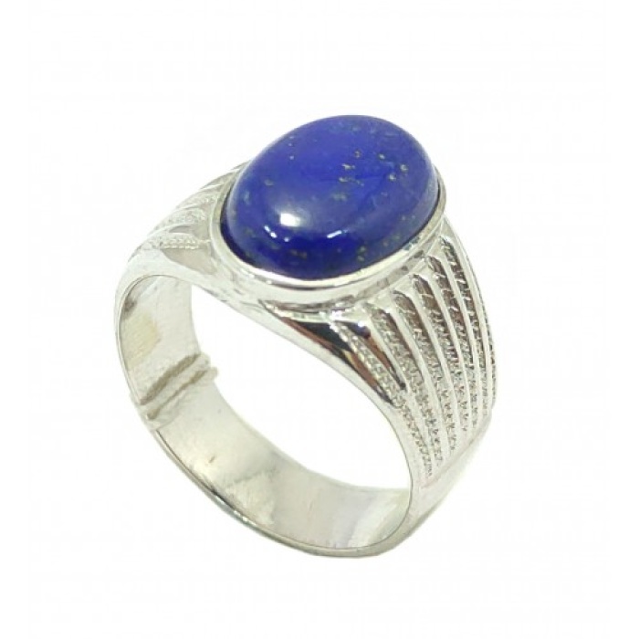 Handmade Men’s Ring 925 Sterling Silver Natural Blue Lapis Lazuli Gem Stone | Save 33% - Rajasthan Living 5