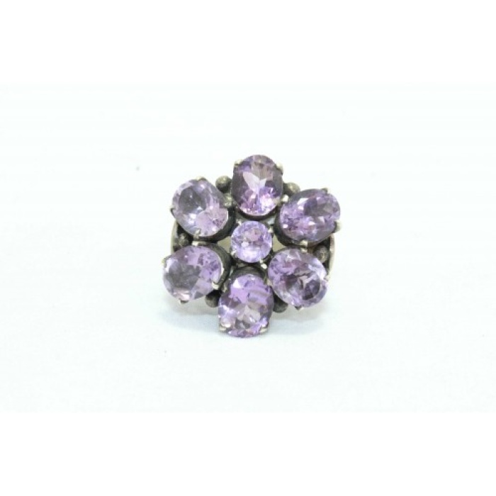 Hallmarked 925 Sterling Silver Purple Amethyst Natural Gemstone | Save 33% - Rajasthan Living 5