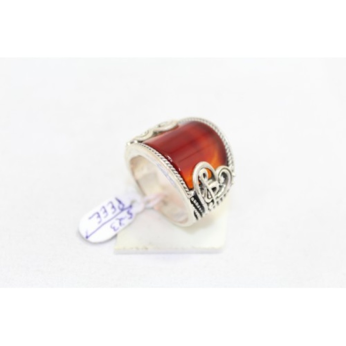 Handmade Designer Men’s Ring 925 Sterling Silver Carnelian Stone | Save 33% - Rajasthan Living 6