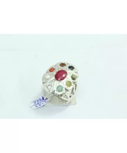 Handmade Men’s Ring 925 Sterling Silver Navratan Navaratan 9 Planet Gem Stones | Save 33% - Rajasthan Living 3