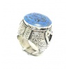 Afghani Ring Handmade 925 Sterling Silver Natural Lapiz Wax Inside | Save 33% - Rajasthan Living 12