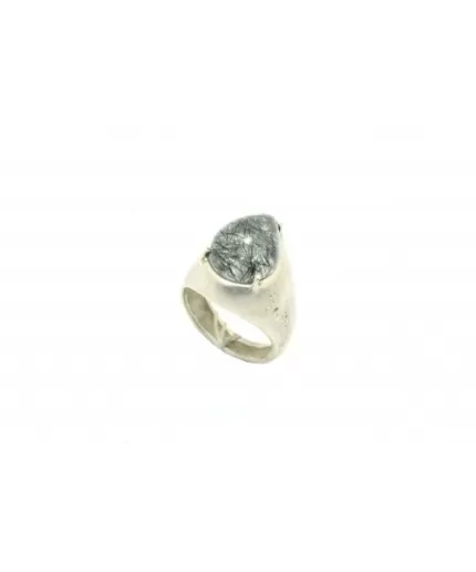 Handcrafted Ring 925 Sterling Silver Women’s Natural Rutilated Quartz Gem Stone | Save 33% - Rajasthan Living