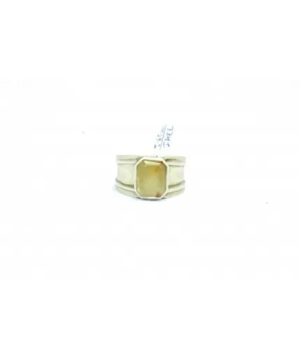 Handcrafted Ring 925 Sterling Silver Unisex Natural Yellow Agate Gem Stone | Save 33% - Rajasthan Living