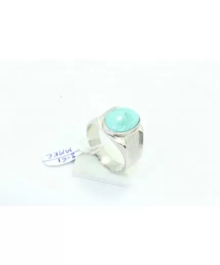 Handmade Men’s Ring 925 Sterling Silver Natural Blue Turquoise Gem Stone – 1 | Save 33% - Rajasthan Living