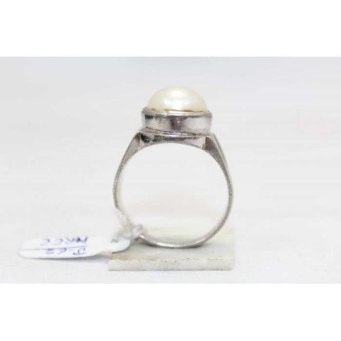 Hallmarked Sterling Silver 925 Men’s Ring White Pearl Gemstone | Save 33% - Rajasthan Living 7