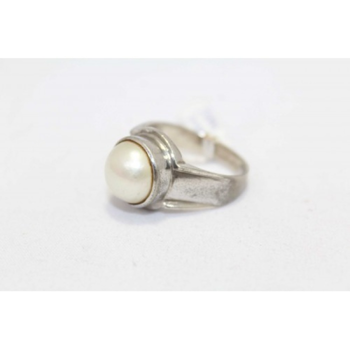 Hallmarked Sterling Silver 925 Men’s Ring White Pearl Gemstone | Save 33% - Rajasthan Living 10