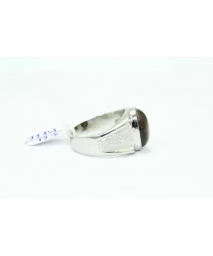 925 Hallmarked Sterling Silver Men’s Ring Brown Tiger’s Eye | Save 33% - Rajasthan Living 3