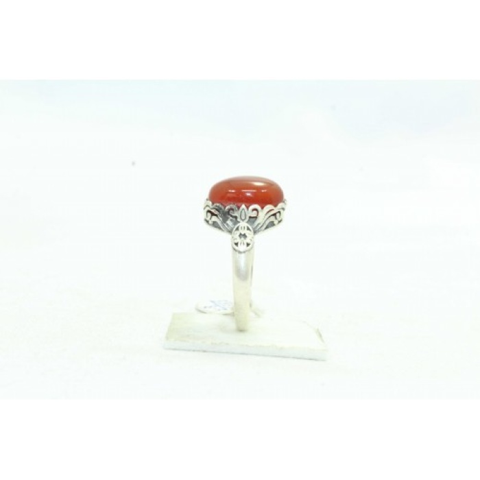 925 Sterling Silver Women’s Ring Natural Orange Carnelian Stone Filigree Work | Save 33% - Rajasthan Living 8