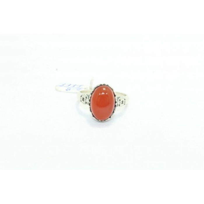 925 Sterling Silver Women’s Ring Natural Orange Carnelian Stone Filigree Work | Save 33% - Rajasthan Living 9