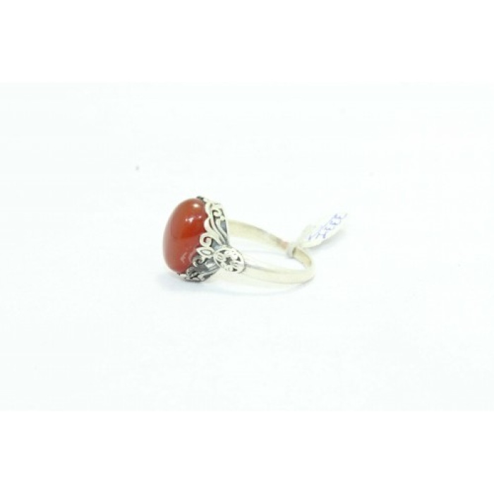 925 Sterling Silver Women’s Ring Natural Orange Carnelian Stone Filigree Work | Save 33% - Rajasthan Living 10