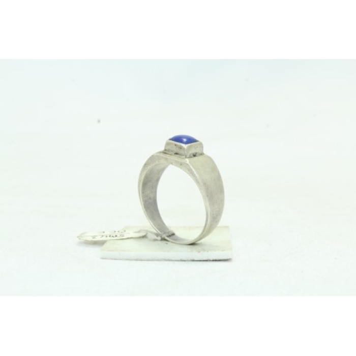 925 Sterling Silver Women’s Ring Cabochon Lapiz Lazuli Stone | Save 33% - Rajasthan Living 6