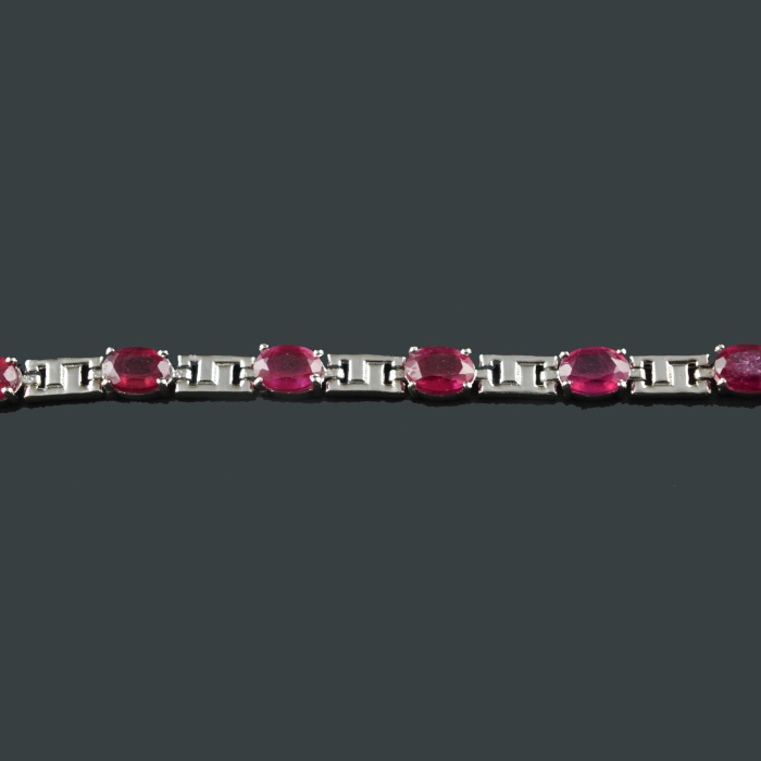 Natural Ruby 925 Sterling Silver Bracelet | Save 33% - Rajasthan Living 6