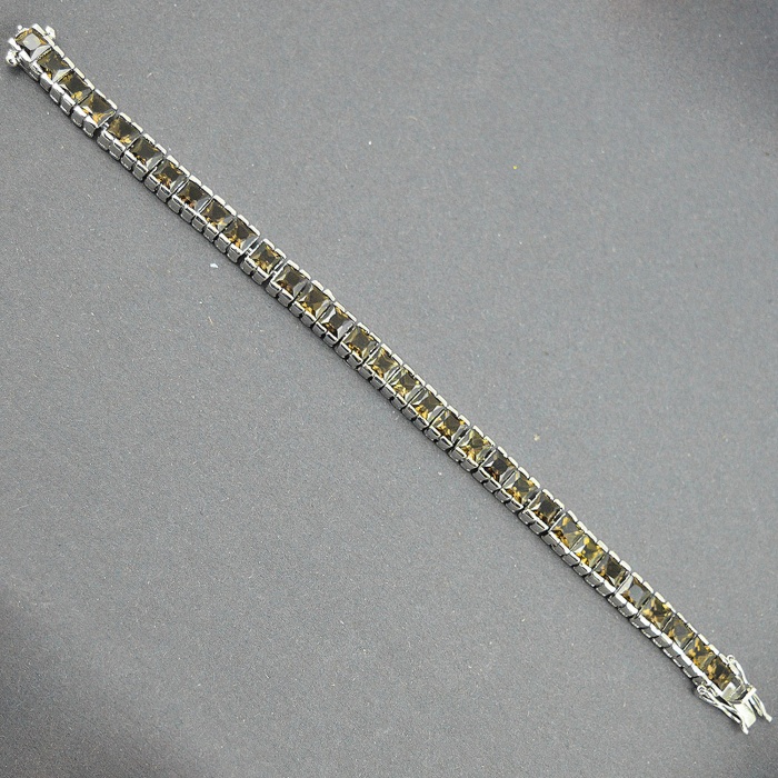 Natural Smoky 925 Sterling Silver Bracelet | Save 33% - Rajasthan Living 7