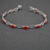 Natural Coral,cz  925 Sterling Silver Bracelet | Save 33% - Rajasthan Living 8