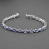 Natural Tenzanite/Zircon  925 Sterling Silver Bracelet | Save 33% - Rajasthan Living 8