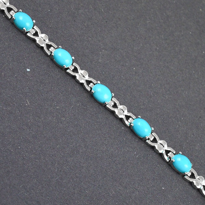 Natural Turquoise  925 Sterling Silver Bracelet | Save 33% - Rajasthan Living 6